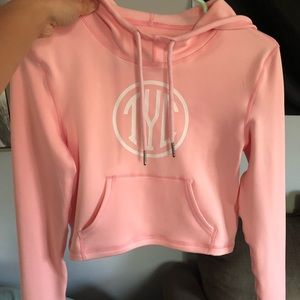 TYC Cropped Pink Hoodie